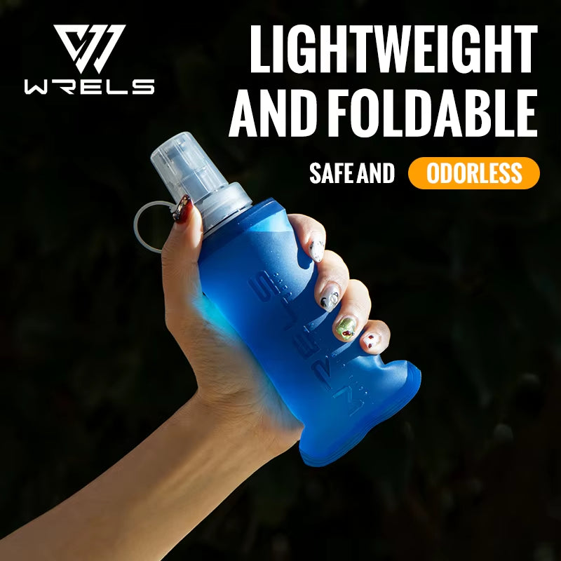 Folding Collapsible Water Bottle Running Water Bottle Soft Flask TPU Bpa-Free Camping Hiking Travel Folding Water Bottle