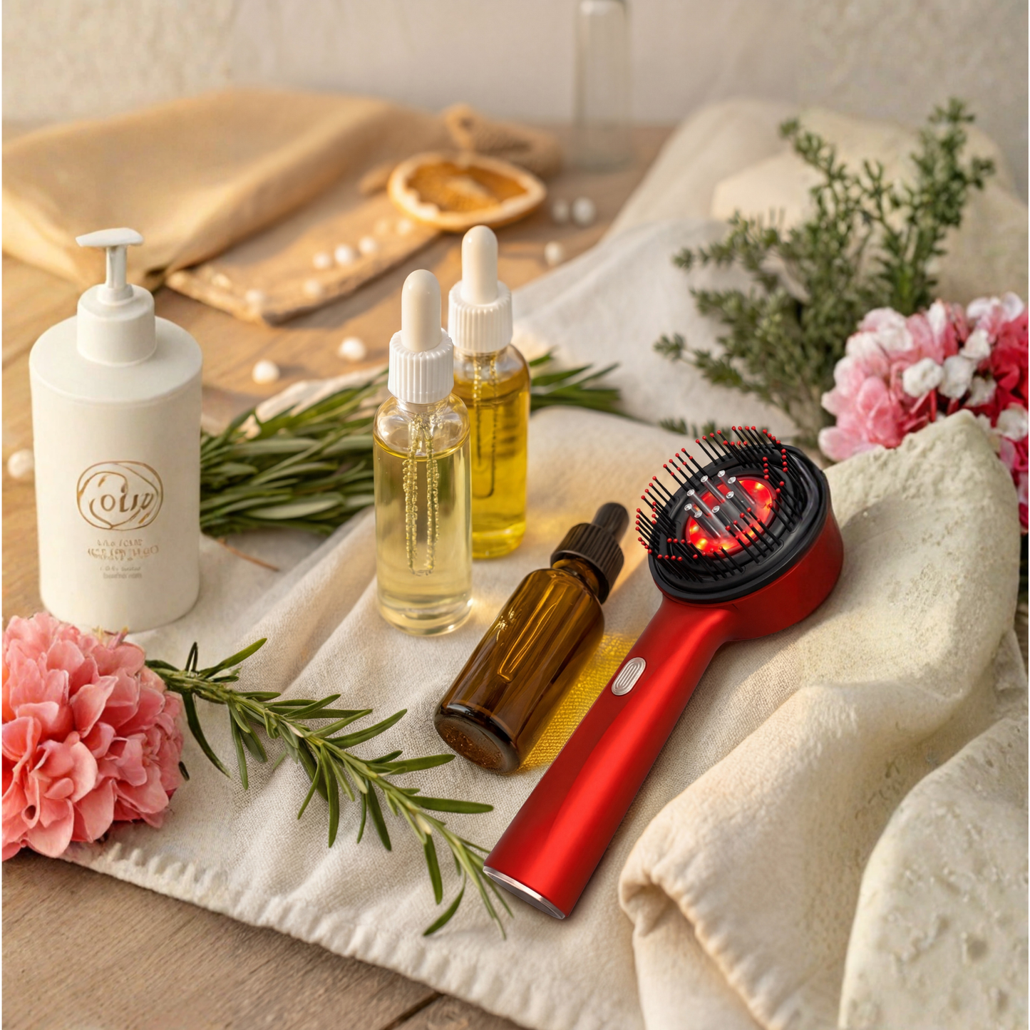 Peine Masajeador Anticaída LED