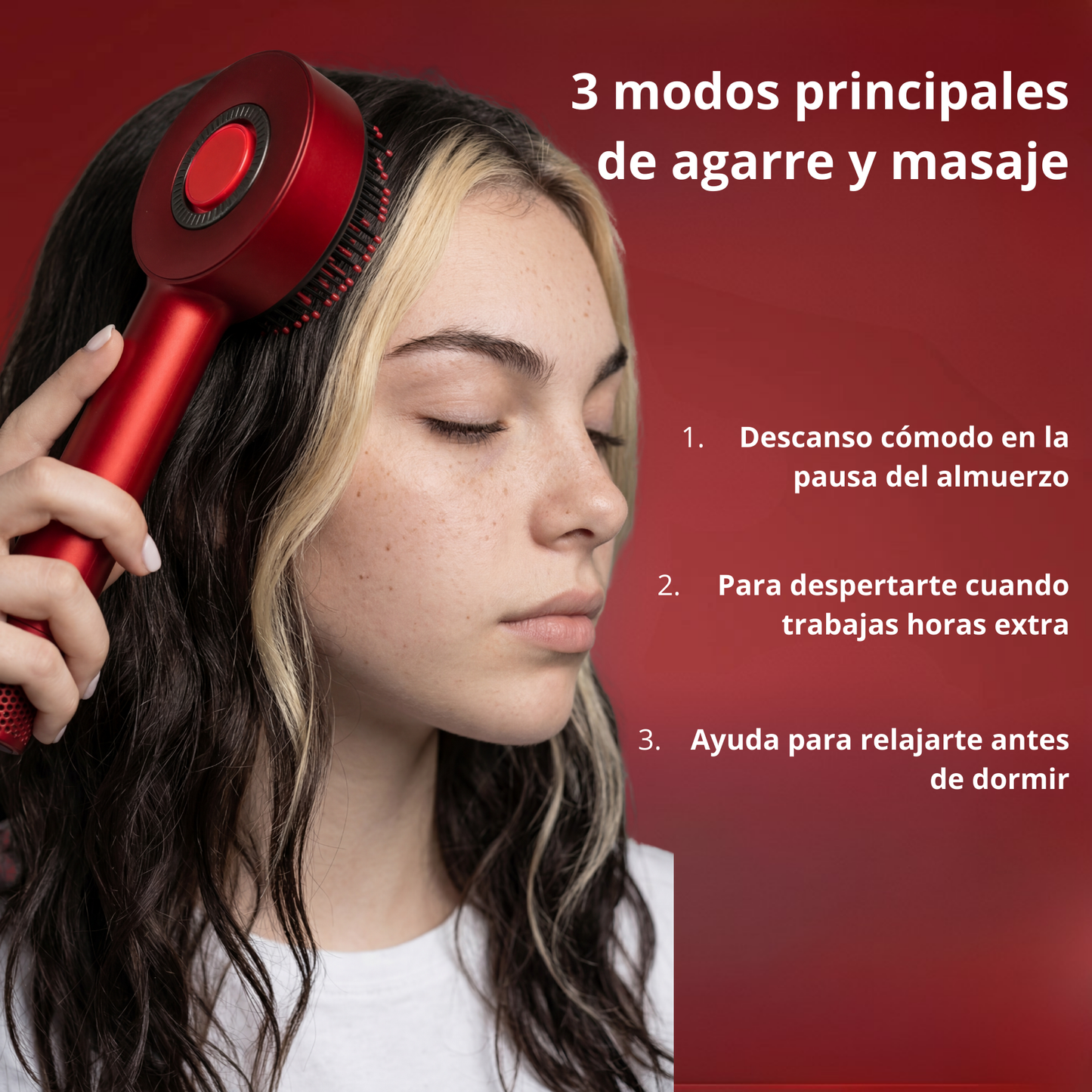 Peine Masajeador Anticaída LED