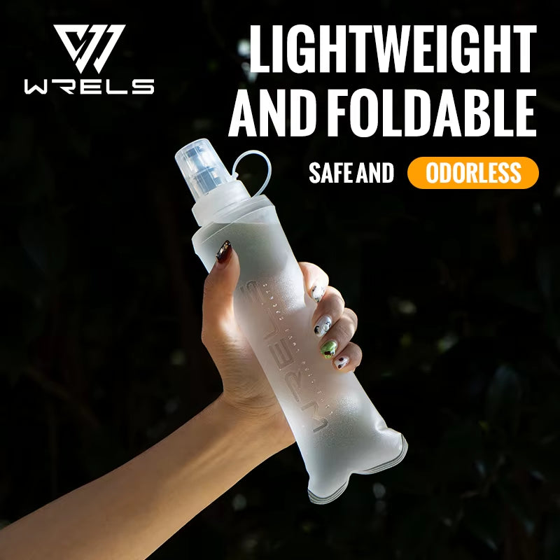 Folding Collapsible Water Bottle Running Water Bottle Soft Flask TPU Bpa-Free Camping Hiking Travel Folding Water Bottle
